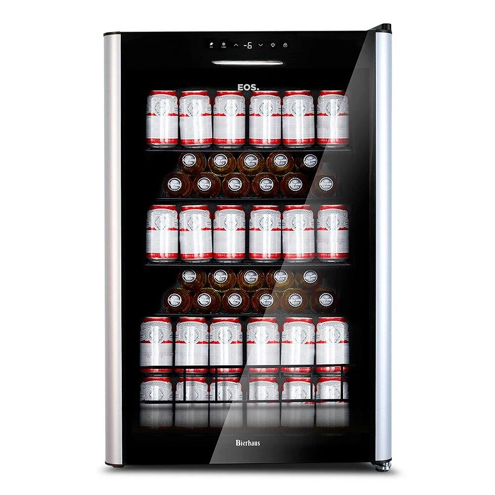 Cervejeira EOS Bierhaus 115 Litros Frost Free com Compressor Porta de Vidro e Acabamento em Inox ECE131 110V