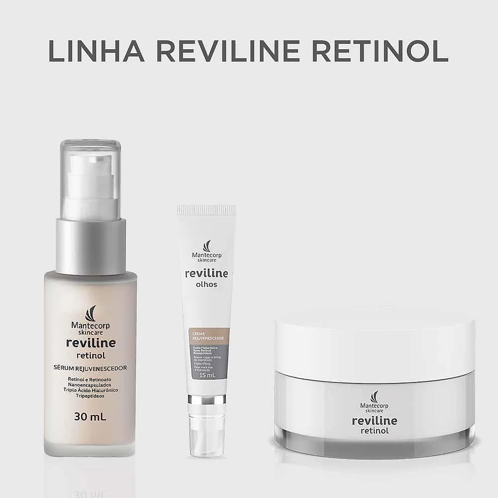 Rejuvenescedor facial mantecorp skincare reviline retinol sérum 30ml