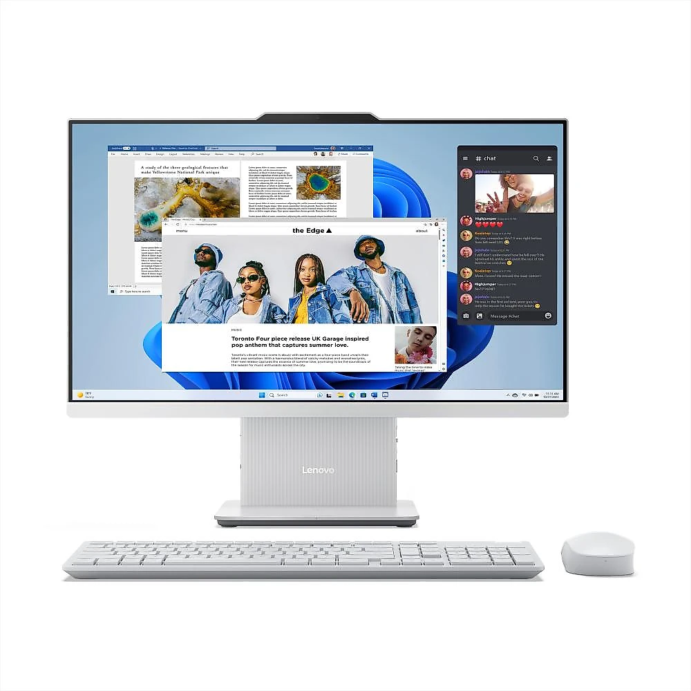 Computador All in One Lenovo IdeaCentre AIO 24IRH9 Intel Core i5-13420H 16GB 512GB SSD Windows 11 - F0HN00UHBO Cloud Grey