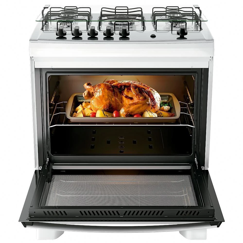 Fogão 5 Bocas Dako Com Mesa Inox Supreme Tripla Chama Bivolt