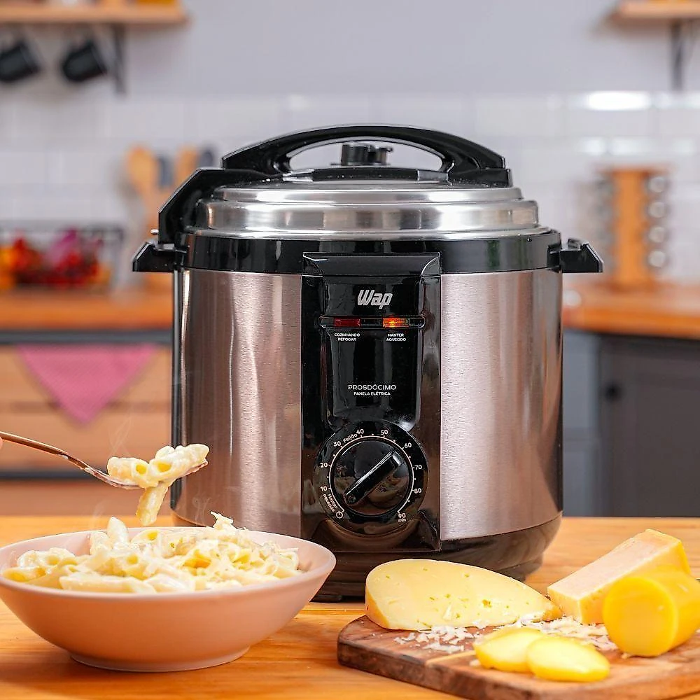 Panela de Pressão Elétrica de Pressão WAP WPPE2 5L 900W Inox 220V