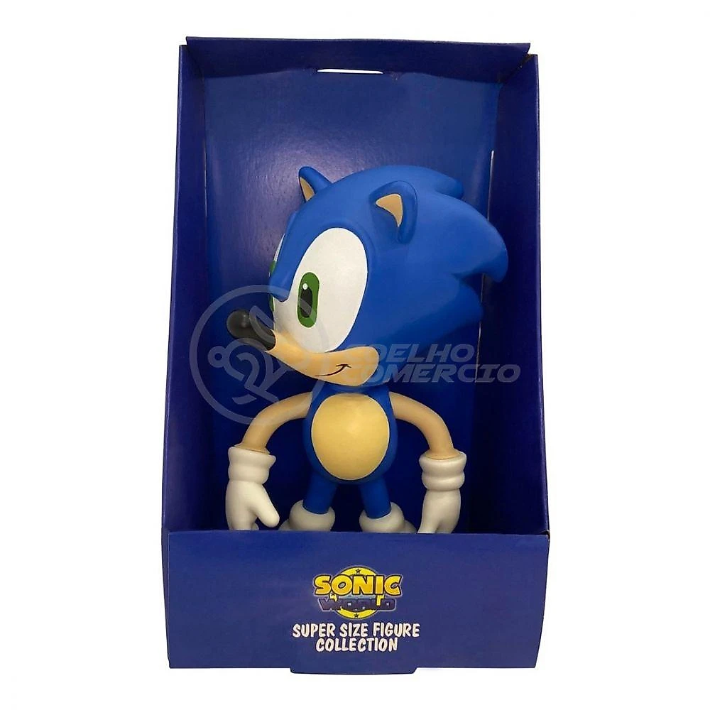 Boneco Action Figure Sonic Articulado 23cm