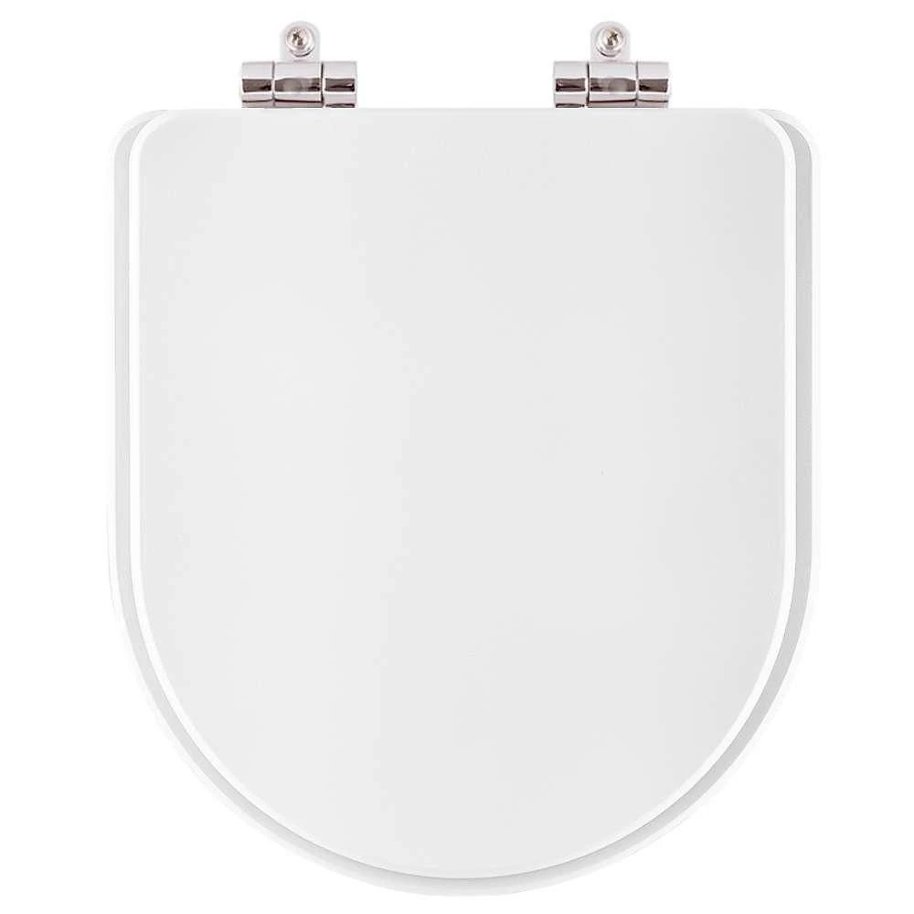 Tampa De Vaso Poliester Com Amortecedor Turquesa Branco Para Bacia Pettra 6lpf