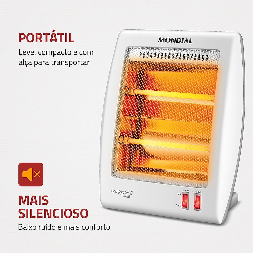 Aquecedor Quartzo Comfort Air II Mondial A-15 AQUECEDOR QUARTZO A-15 127V/60HZ