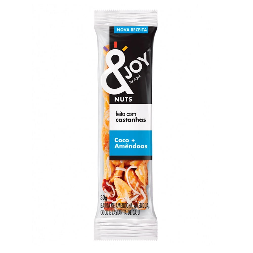 Barra de Cereal & Joy com Castanhas Sabor Coco e Amêndoas 30g