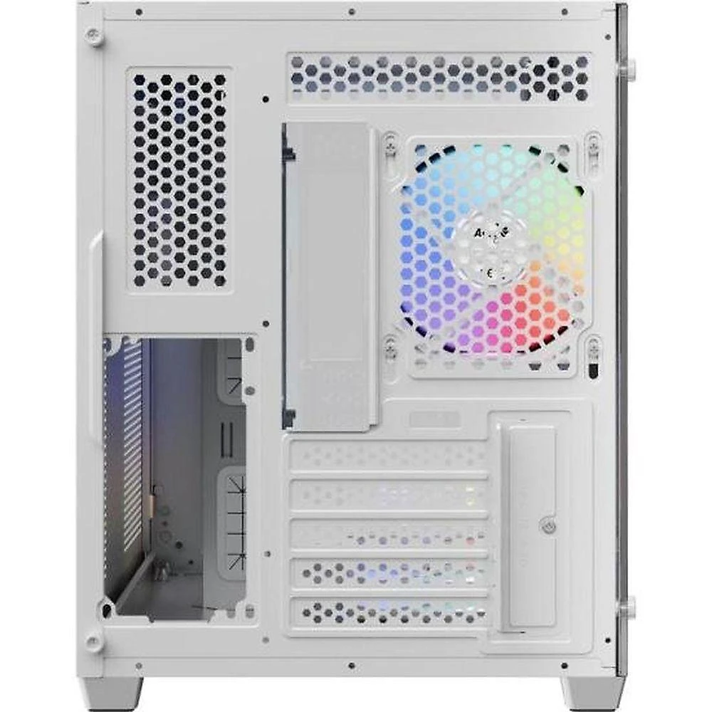Gabinete Gamer Aerocool Dryft Branco 6 Fans Argb Vidro