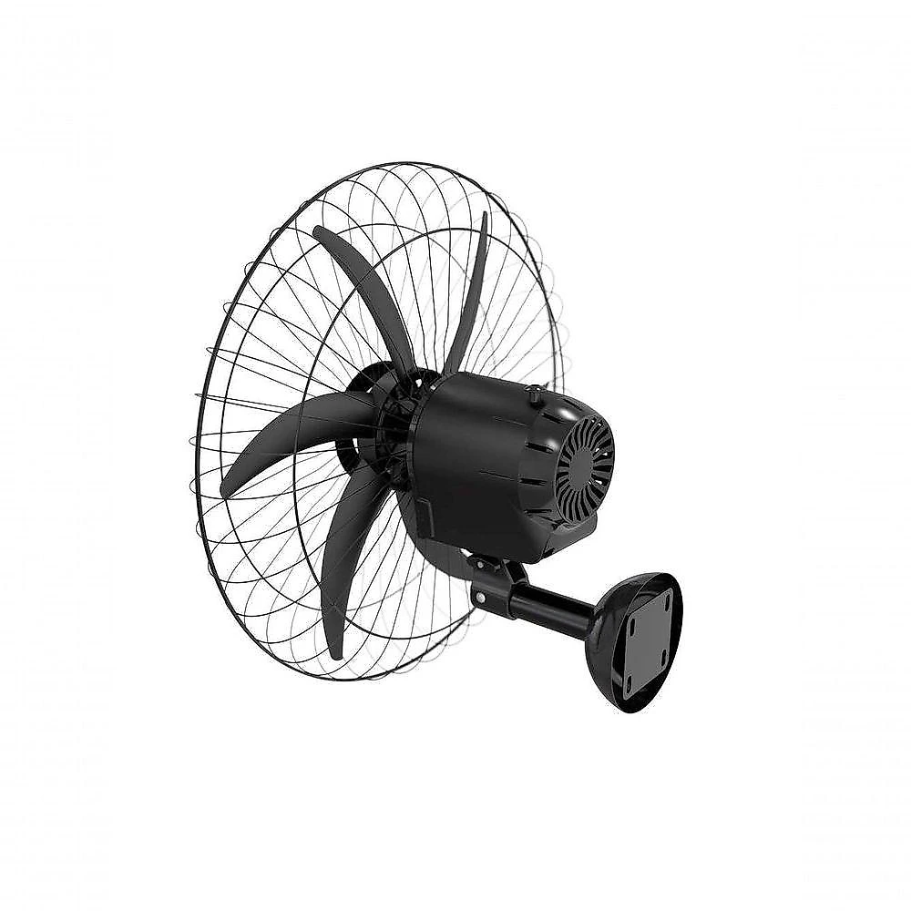 Ventilador de Parede Ventisol 230W 60cm 6 Pás Preto Azul Falcon Bivolt