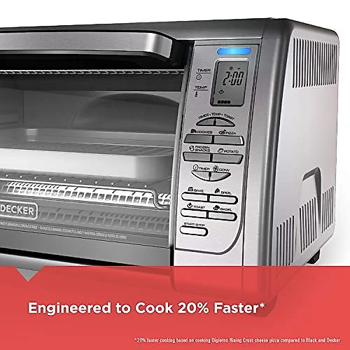 Forno Torradeira de Convecção BLACK DECKER CTO6335S Prata 110V