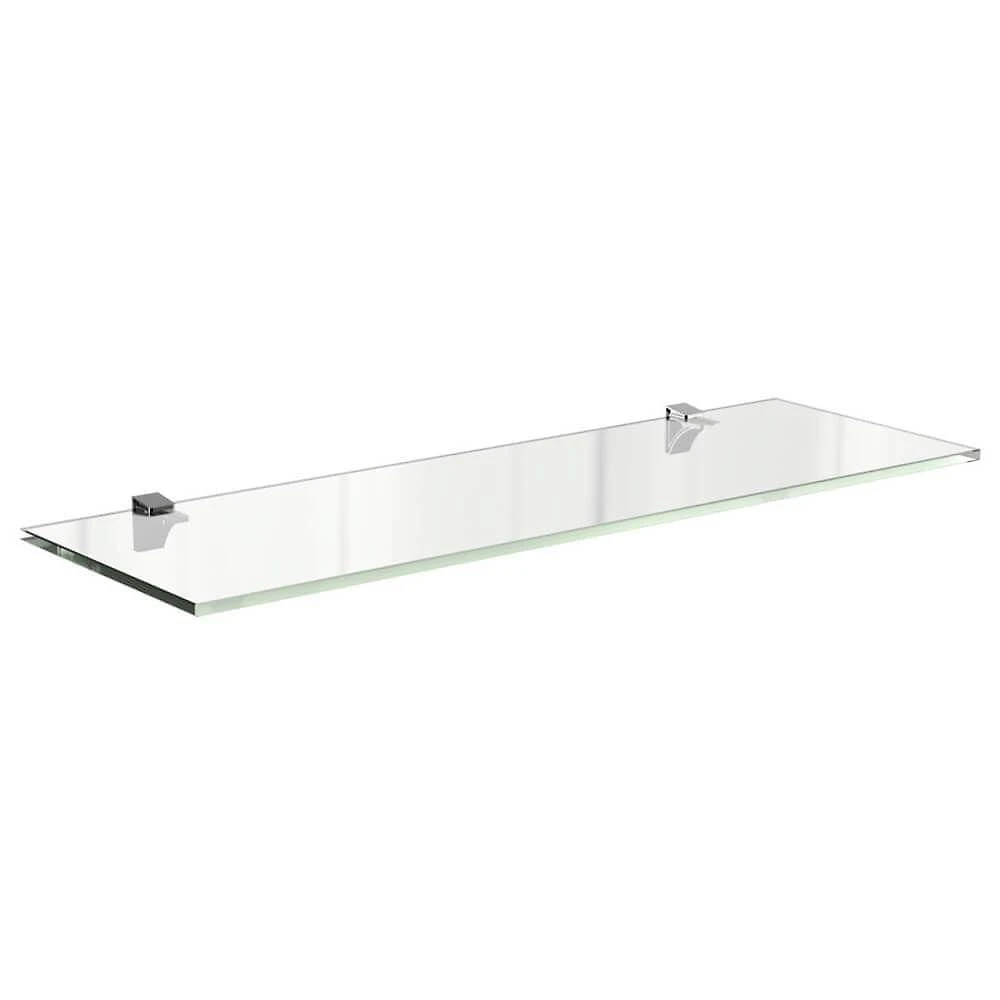 Prateleira Belle Vidrio 15x40CM Vidro com Suporte Banheiro Transparente Multivisão
