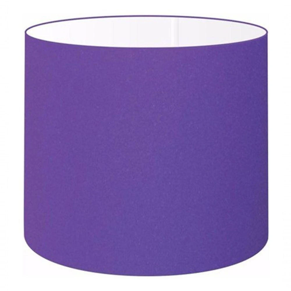 Cúpula Abajur E Luminária Cilíndrica Vivare Cp-7007 ø20x22cm - Bocal Nacional Roxo