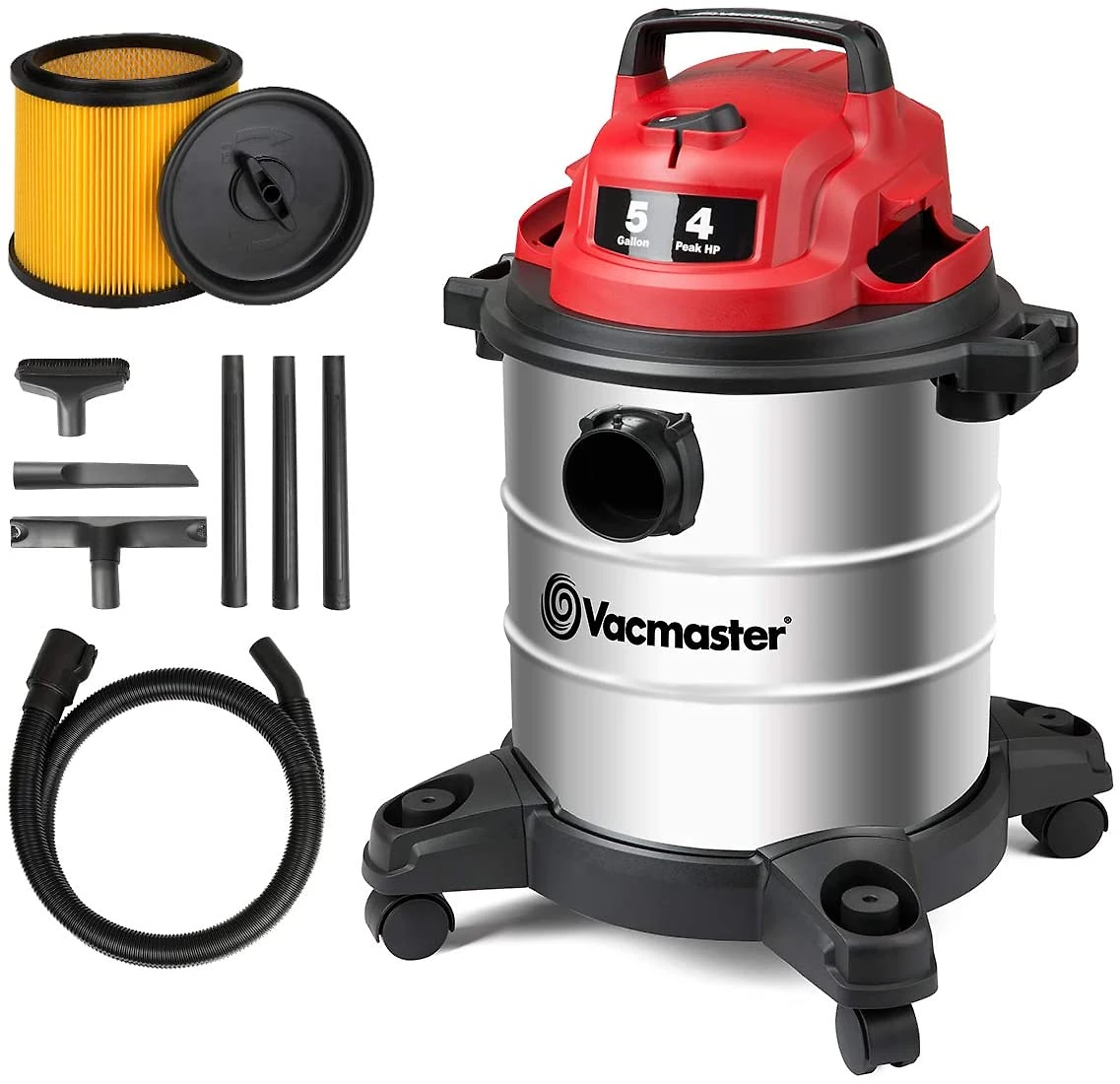 Vacmaster VOC508S Aspirador de Pó Seco e Úmido 19L 4 Pico HP c