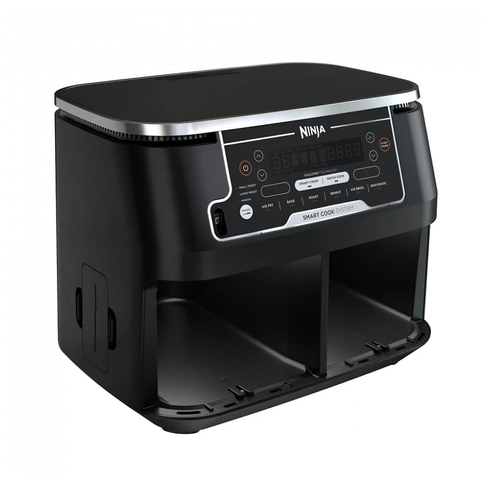 Fritadeira a Ar Ninja Foodi XBASEDZ275 Zona Dupla 2 Cestos 6-em-1 Sistema Inteligente de Cozimento 7,57L 110V