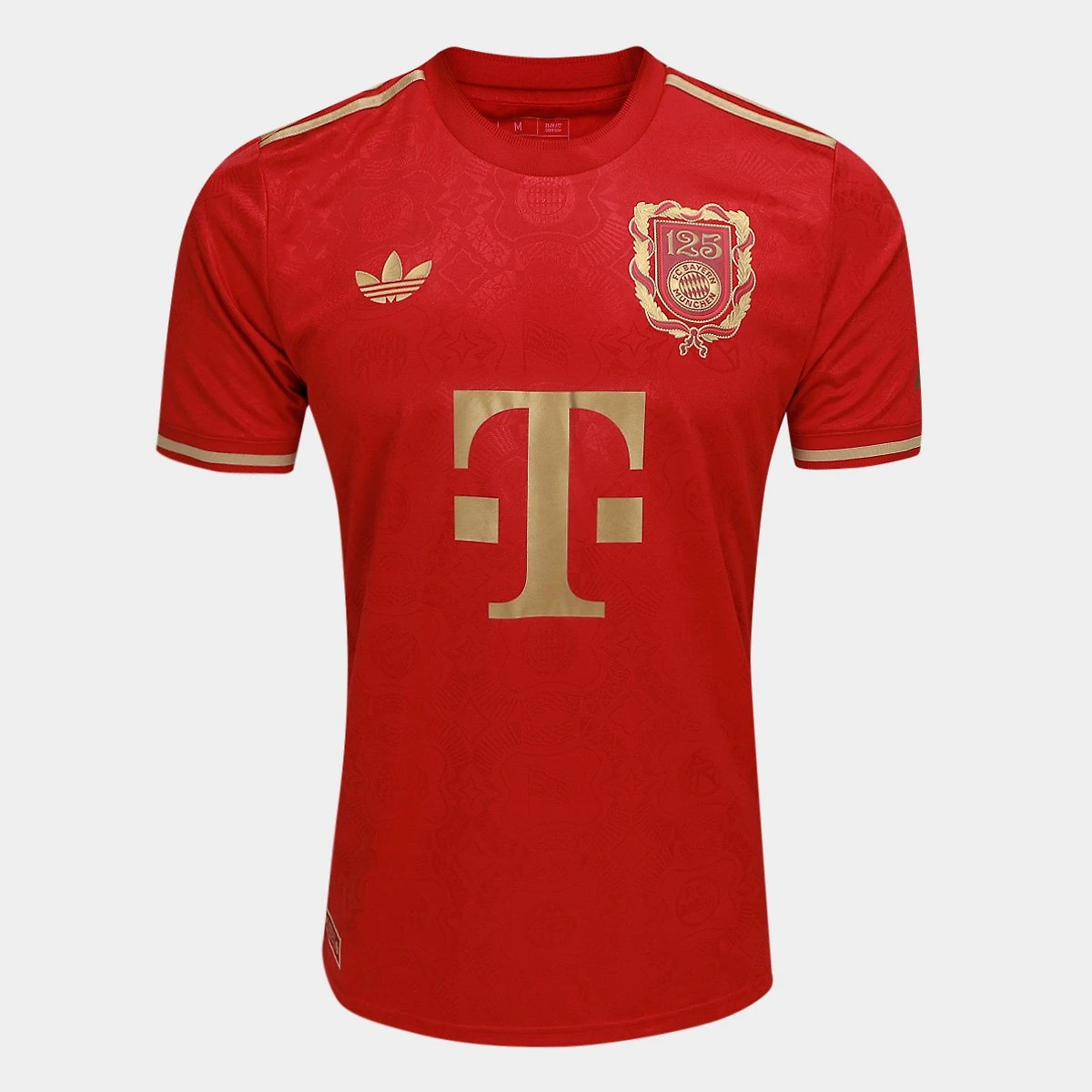Miniatura Camisa Bayern de Munique 25/26 Comemorativa 125 Anos Adidas Masculina Vermelho - EGG