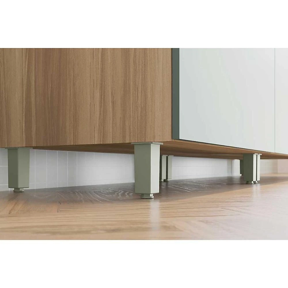 Cozinha Completa 6 Peças Marquesa 3 Aéreos 3 Balcões C6p42 Nature Verde