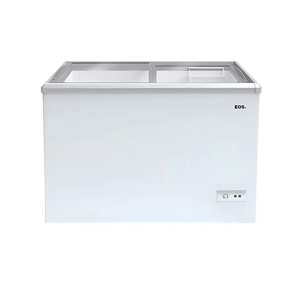 Freezer Expositor Horizontal Dupla Ação 410 Litros Eco Gelo Tampa De Vidro EEH500XX Eos 220V