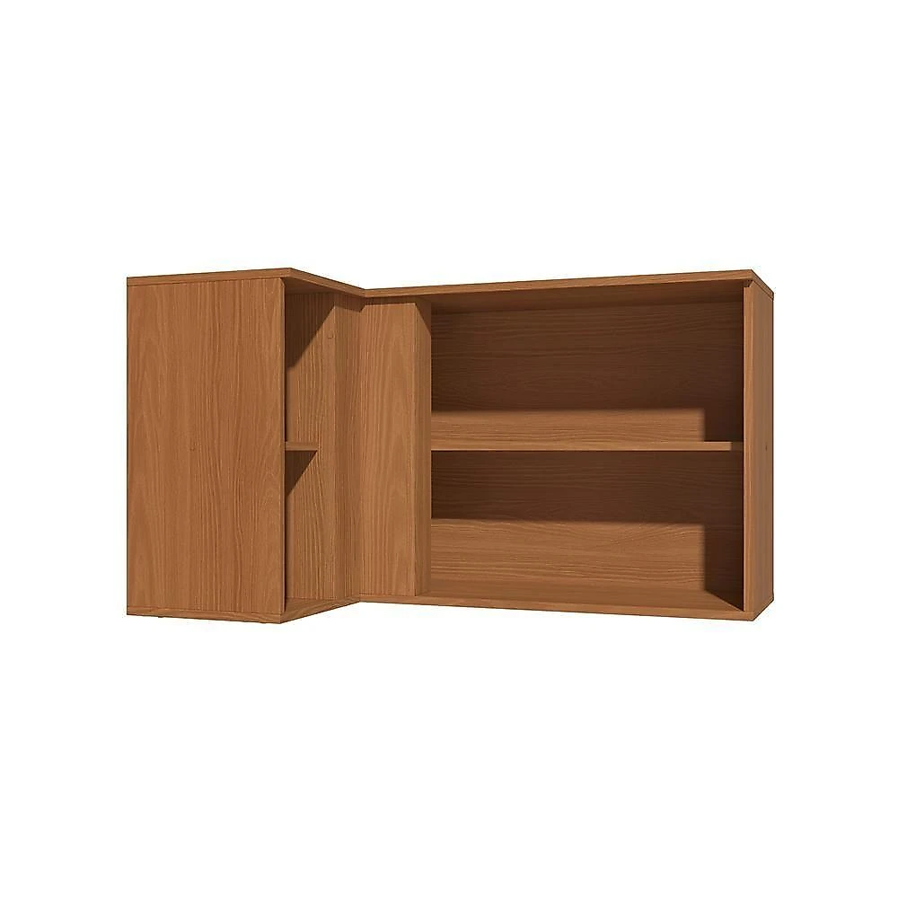 Armário Aéreo De Canto 1 Porta 98cm Elara Kappesberg Canela-preto