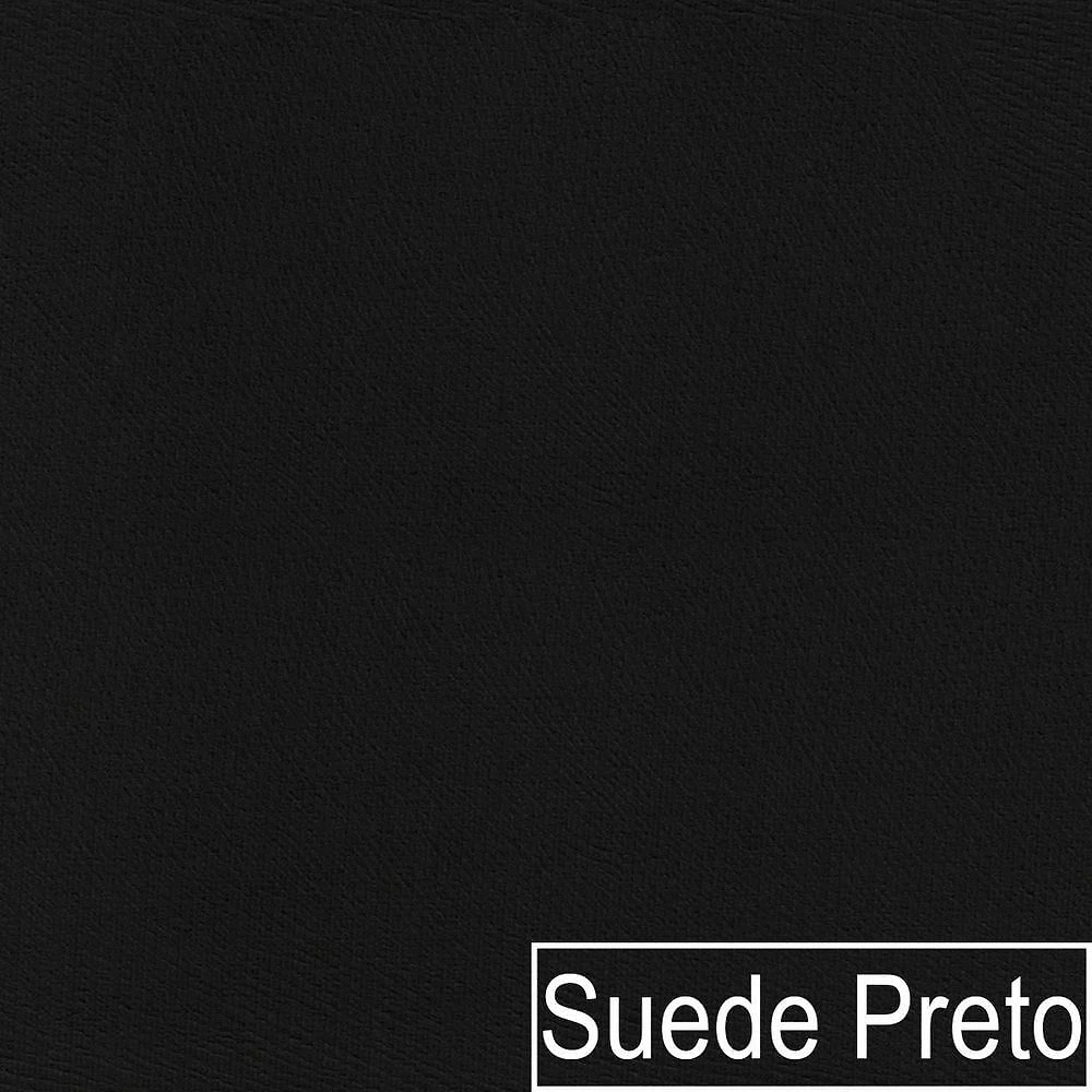 Sofá Curvo 2 Lugares Orgânico Sala Recepção Escritório Decorativo Luxo Panamá 160cm Suede Cor Preto