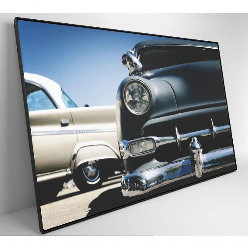 Quadro Carros Clássicos 90x60 Cm Adesivo Fotográfico