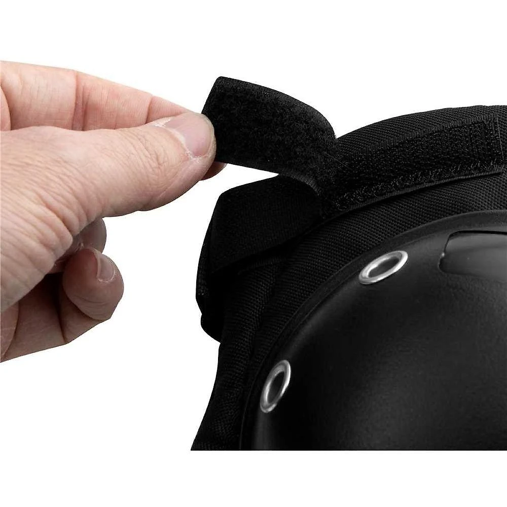 Joelheira De Proteção Com Velcro Preta Vonder