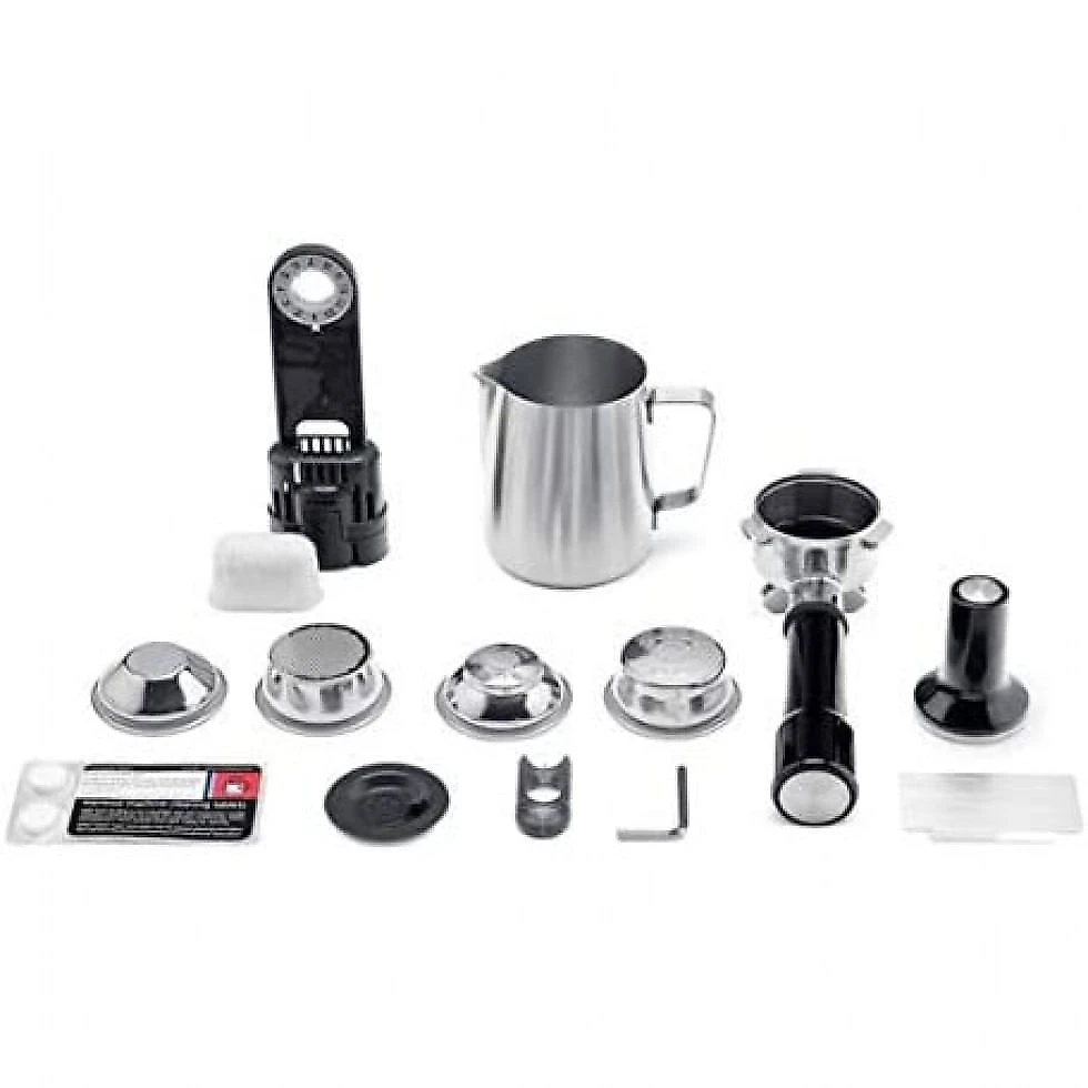 Cafeteira Elétrica Programável Breville BES840XL Expresso Automática com Vaporizador Aço Inoxidável 1650W 110V Prata