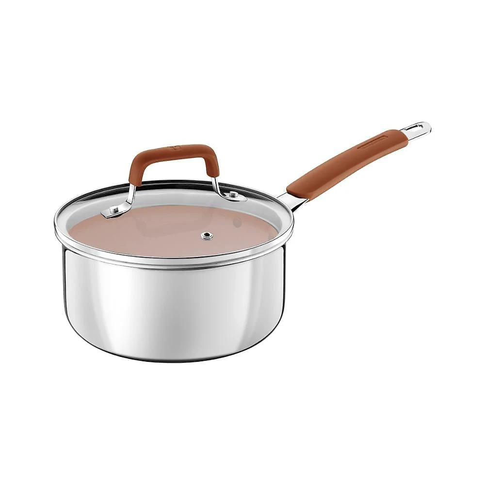 Panela Romagna com Revestimento Cerâmico em Aço Inox e Alumínio para Todos os Fogões Marfim