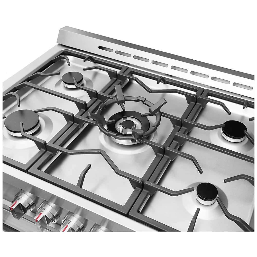 COSMO COS965AGC Fogão a Gás com Forno de Convecção Rápida e 5 Queimadores - Aço Inoxidável