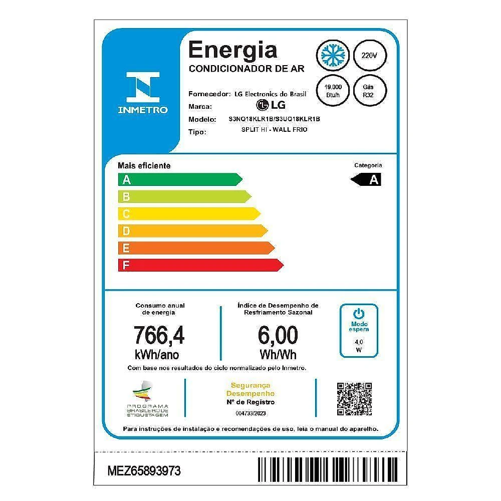 Ar-condicionado lg dual inverter voice +ai artcool  18.000 btu frio 220v - s3-q18klr1b