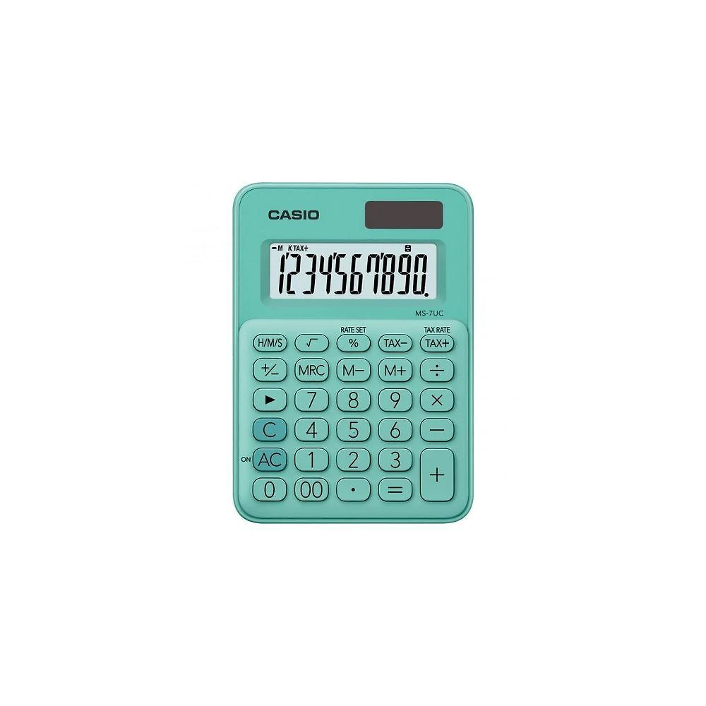Calculadora De Mesa 10 Dígitos Verde - Ms-7uc-gn-w-dc