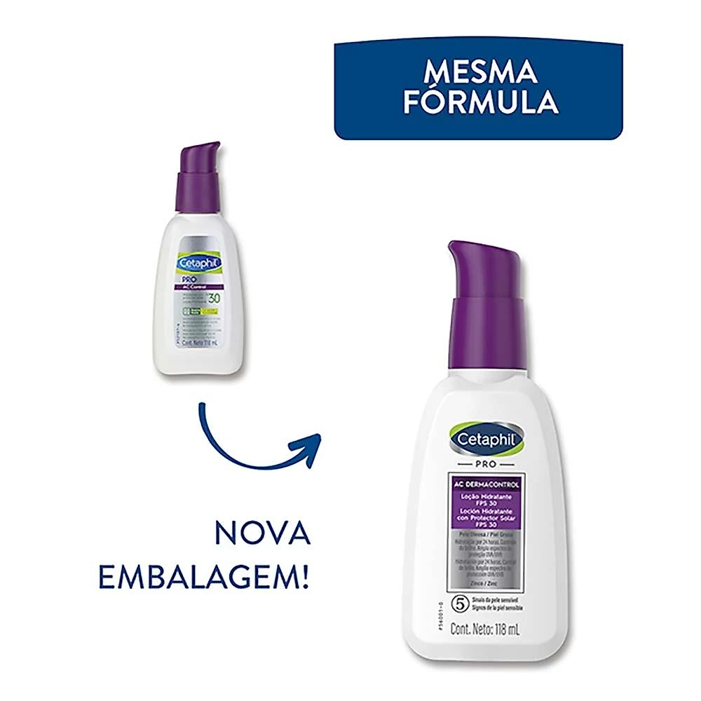 Loção hidratante facial cetaphil pro ac control 118ml