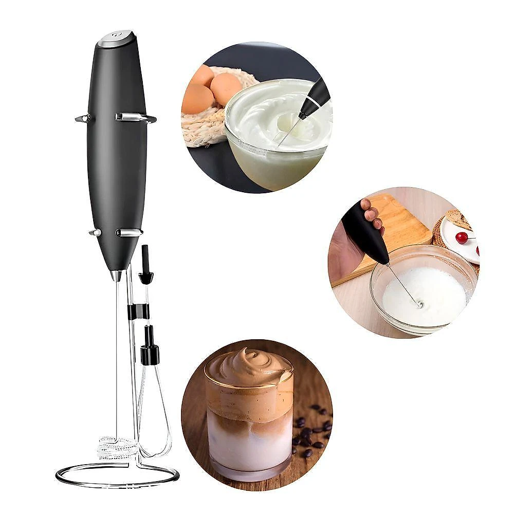 Mini Mixer Portátil 3 Velocidades Com Suporte – Praticidade E Espumas Perfeitas 2 Pontas Portátil