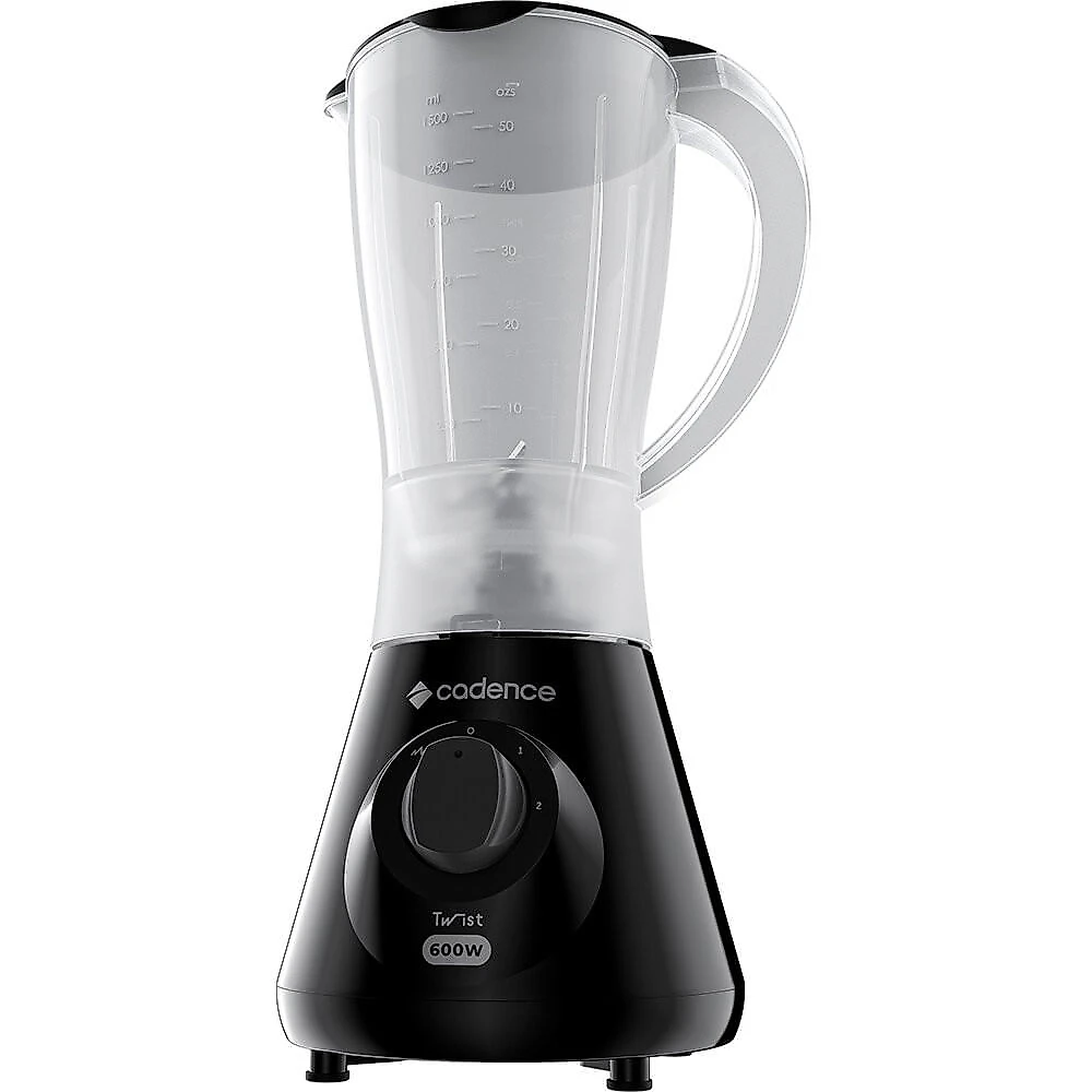 Liquidificador Cadence Twist, 1,5 Litros, 600W, LIQ100 Preto - 110V