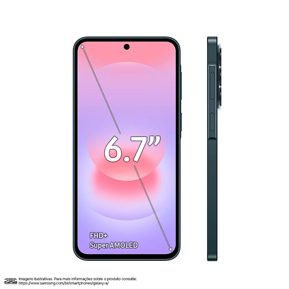 Smartphone Galaxy A37 5G 256GB 8GB RAM Tela 6,7 Selfie 12MP Samsung Verde