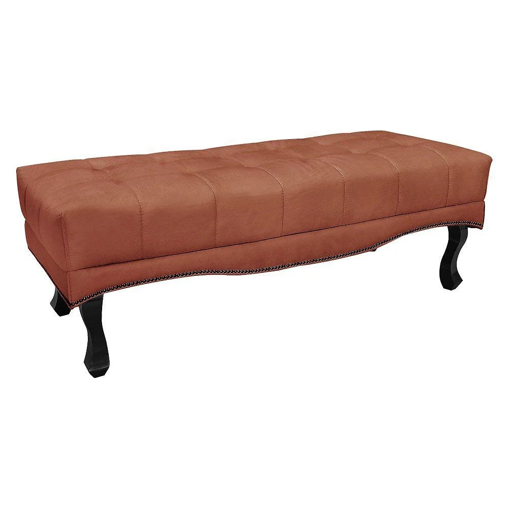 Calçadeira Recamier King 1,95M Vicenza Veludo Cor Cobre