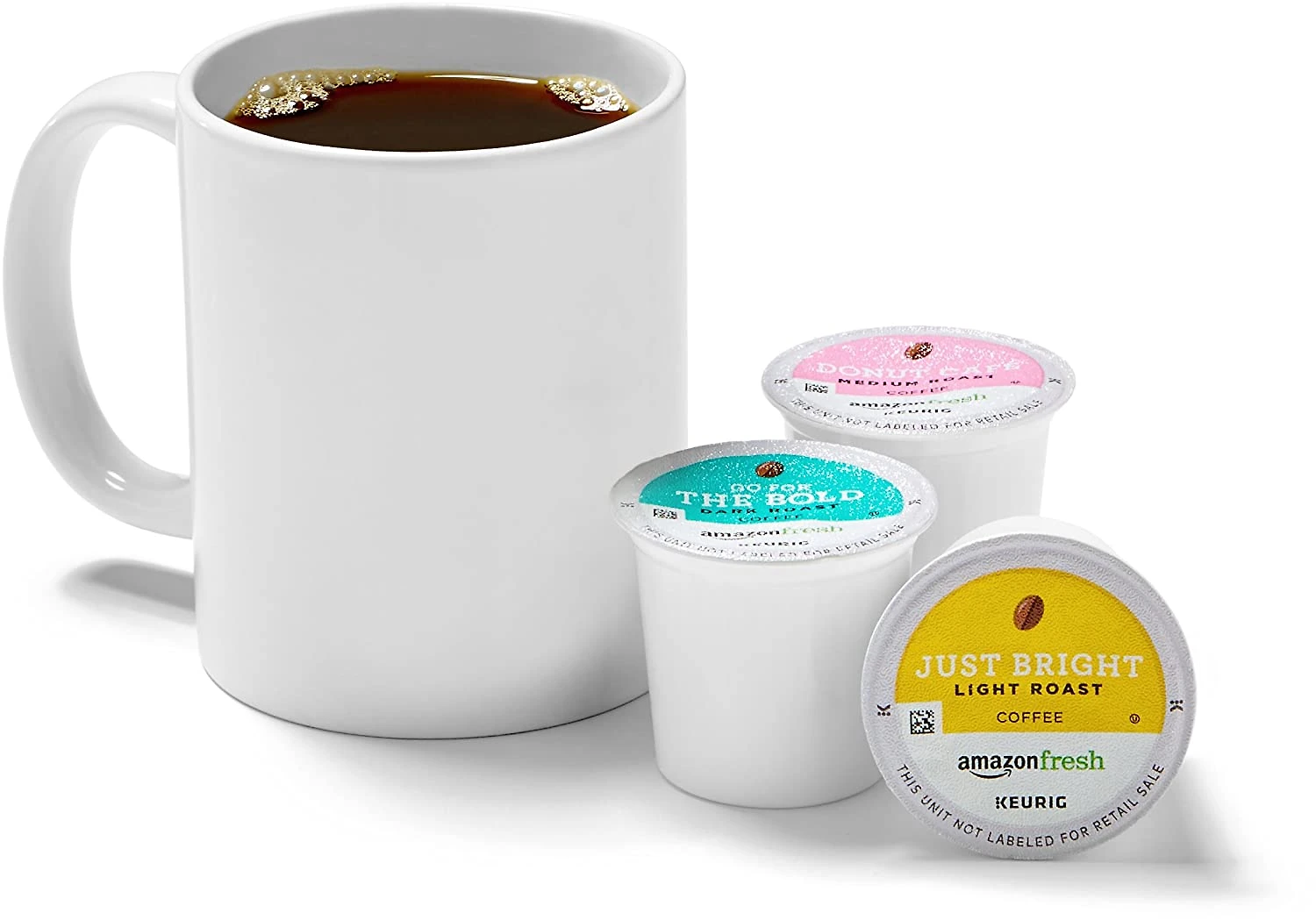 AmazonFresh Cápsulas de Café 3 Sabores Compatível com Ke