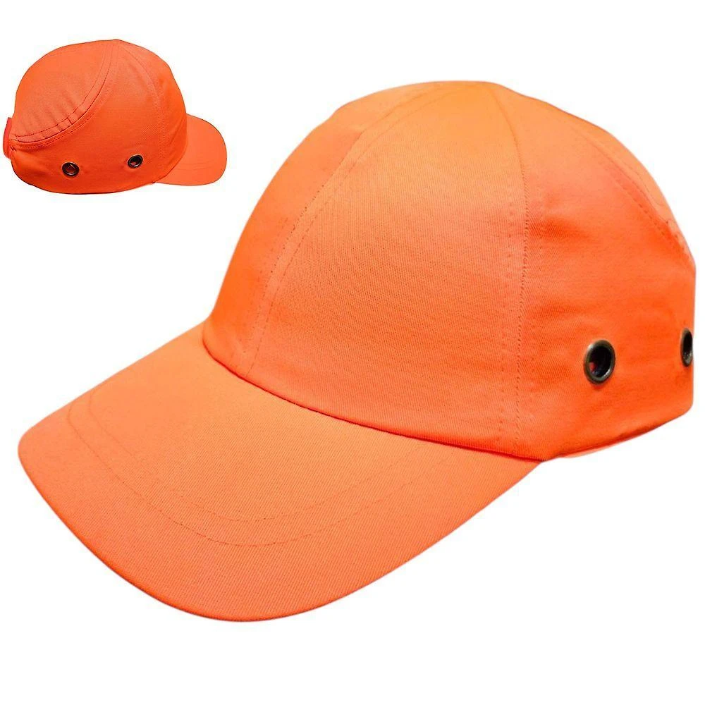 Bone Com Capacete Epi Obra Segurança Do Trabalho Casquete Trabalho Reparo Resistente Proteçao Cor Laranja