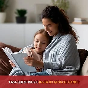 Aquecedor de Ambiente Mondial A-08 com Controle de Temperatura - Cinza 110V