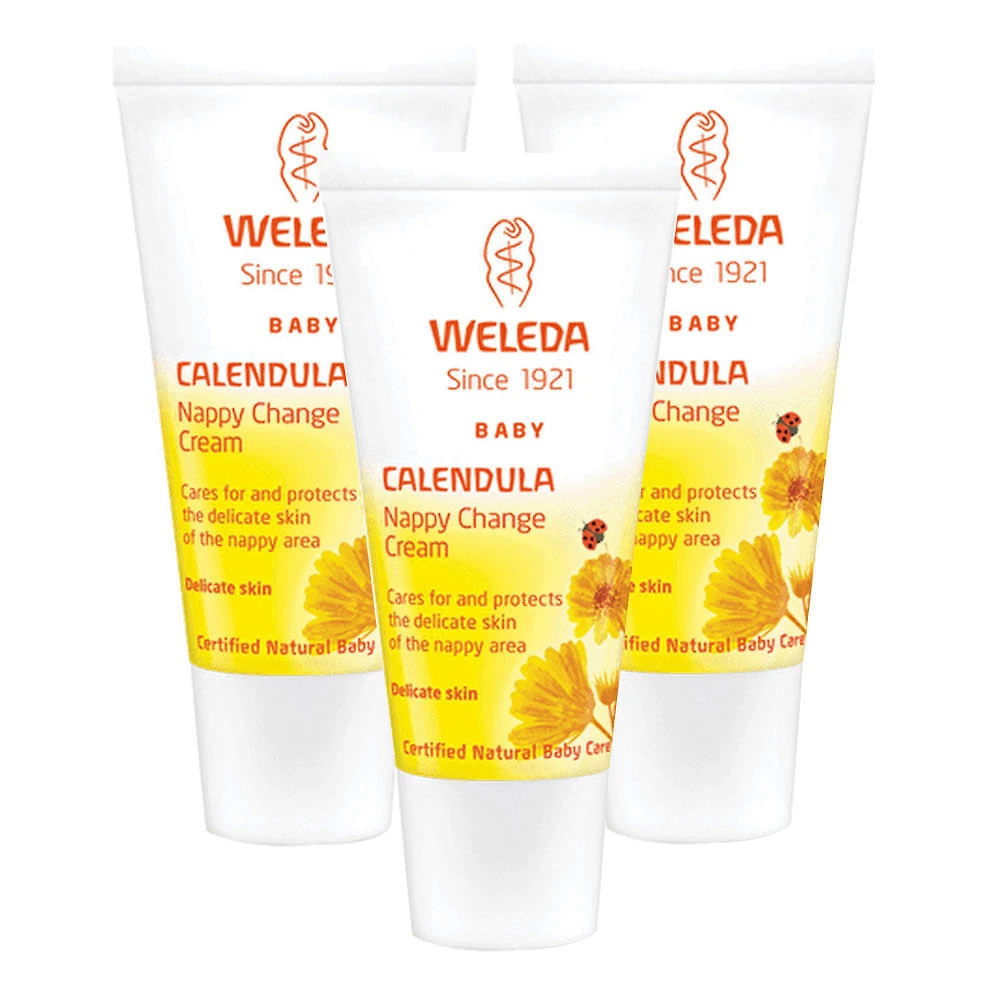Calendula Weleda Baby Creme 30ml | Kit com três unidades