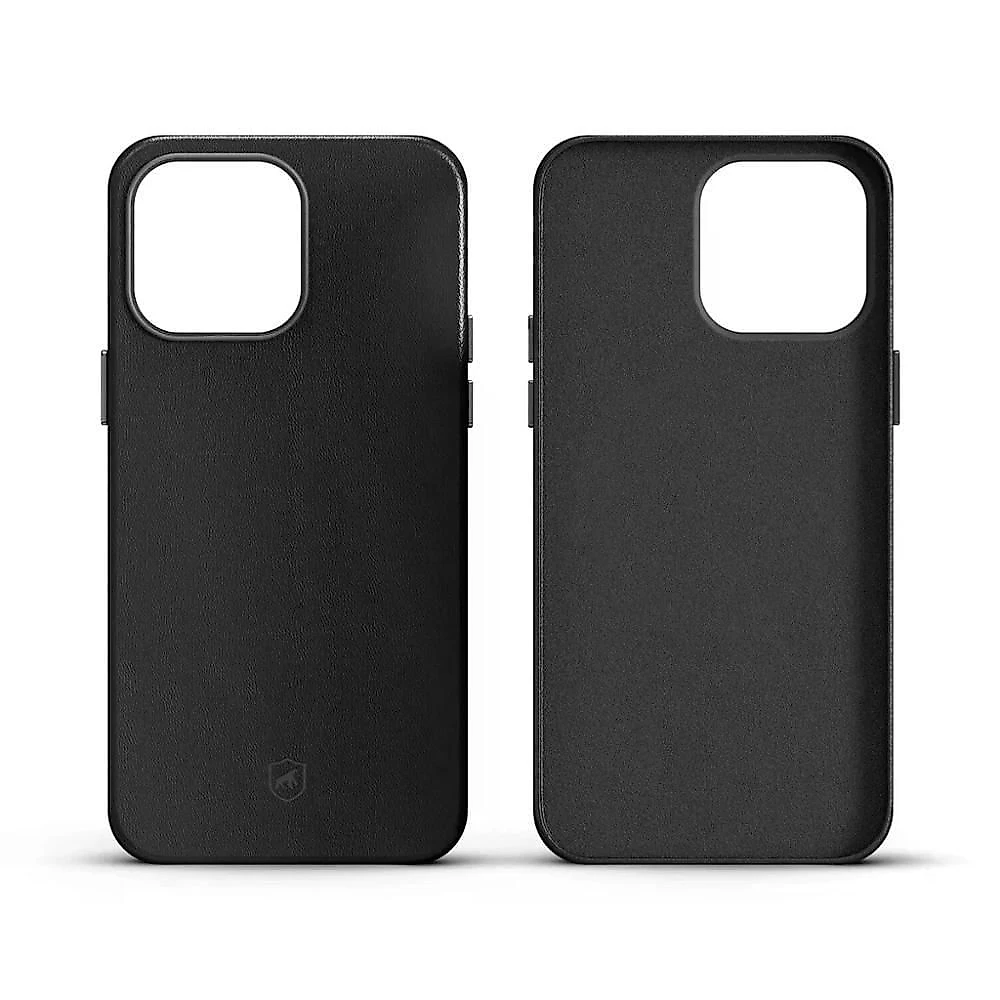 Kit Capa Couro Dual Preta E Película Defender Pro Privacidade Para Iphone 15 Pro - Gshield