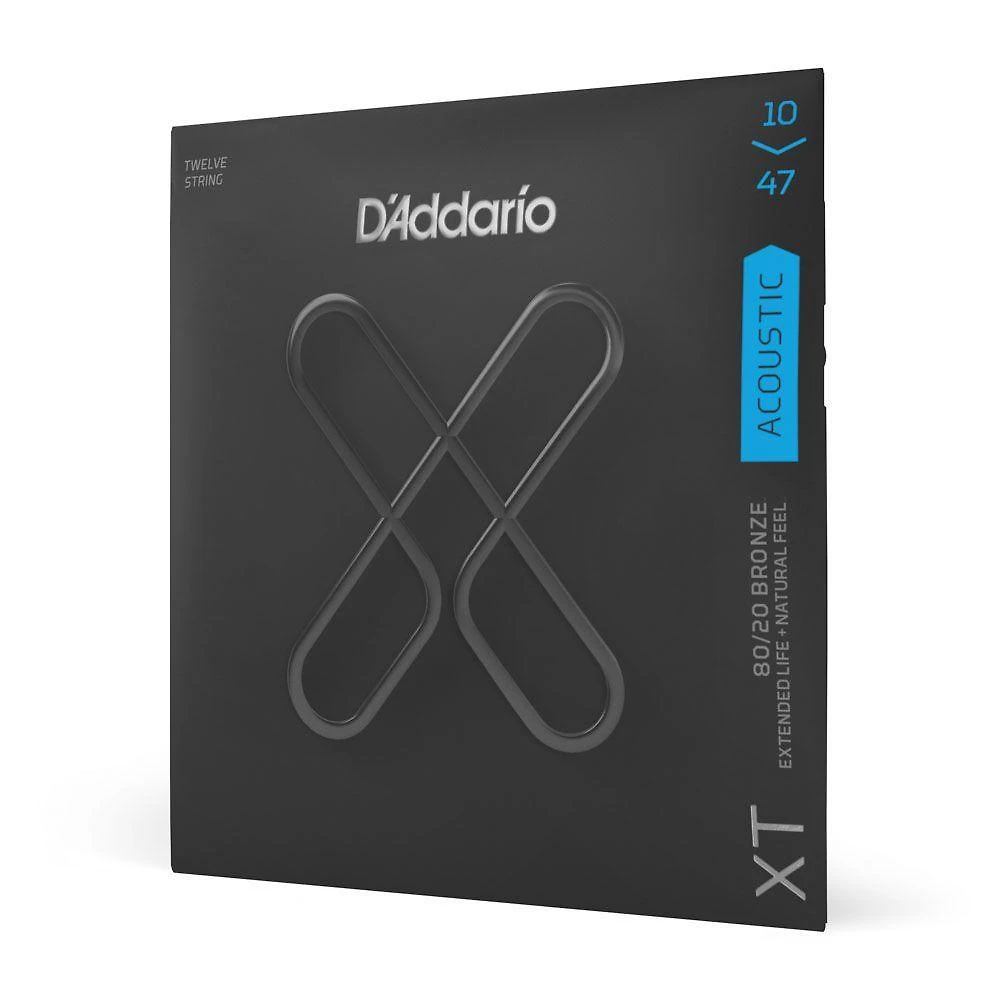 Encordoamento Violão Aço 12 Cordas XTABR1047-12 XT 80-20 Bronze Revestido D'Addario
