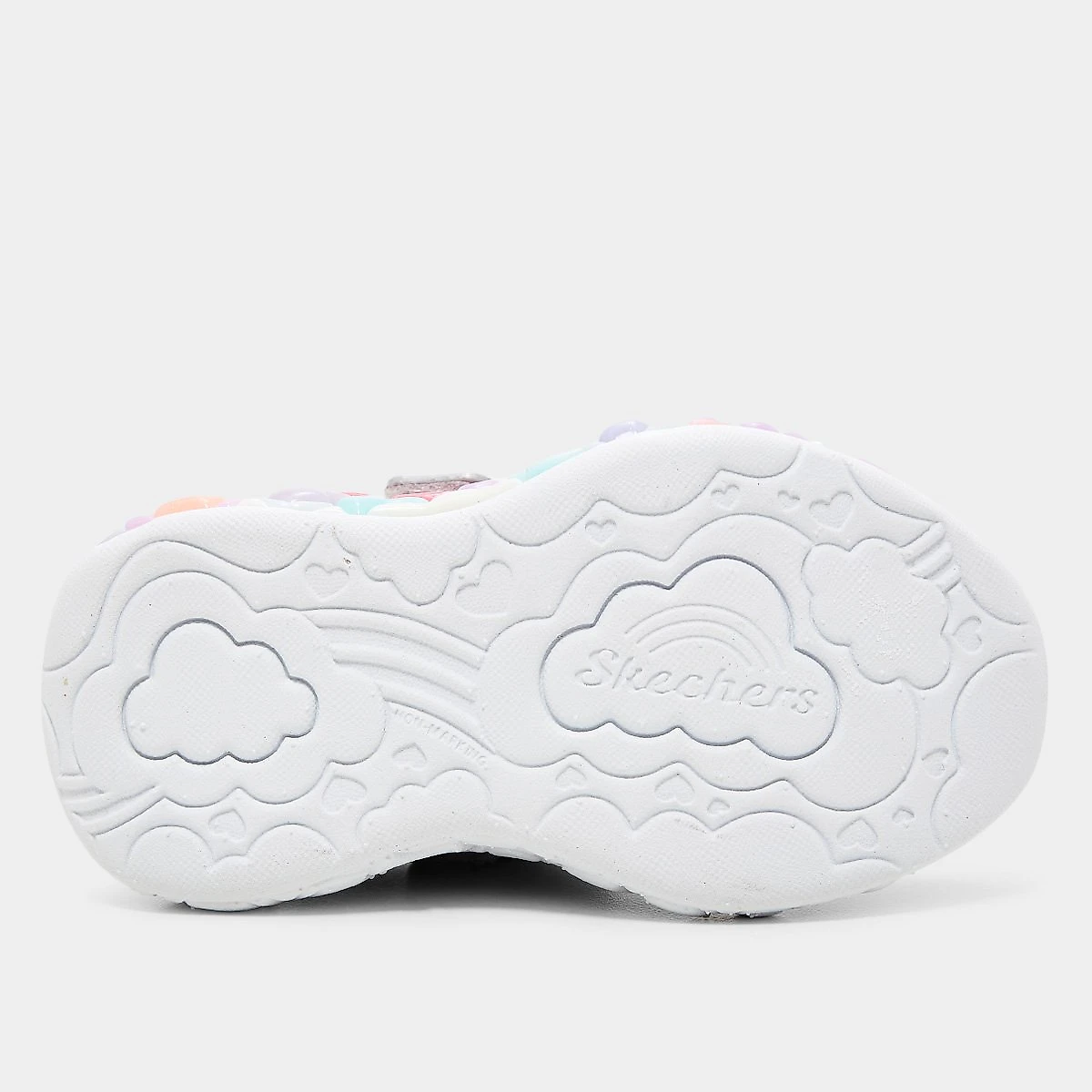 Tênis Infantil Skechers Ligths Eternal Heart Menina Prata - 21