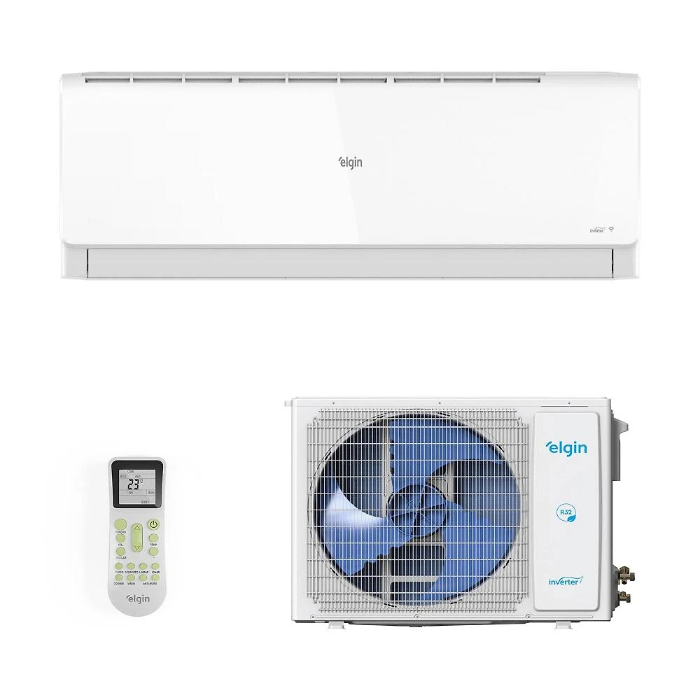 Ar-Condicionado Split Inverter 36000 BTUs Elgin com Wi-Fi Integrado High Wall Só Frio HGFI36C2WA/HGFE36C2CA 220V