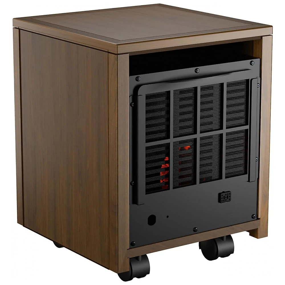 Aquecedor Portátil Dr. Infrared Heater DR-123 Marrom Duplo Sistema de Aquecimento 120V
