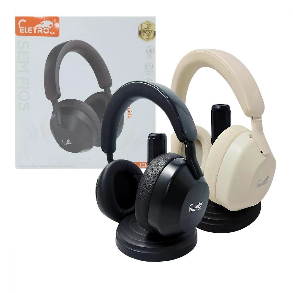 Fone De Ouvido Bluetooth 5.3 Redução De Ruído Anc Headset