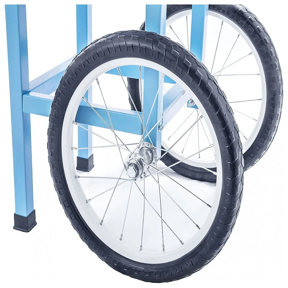 Carrinho de Algodão Doce Elétrico Profissional em Aço Inoxidável, 110V 1000W, TIANAI, Azul