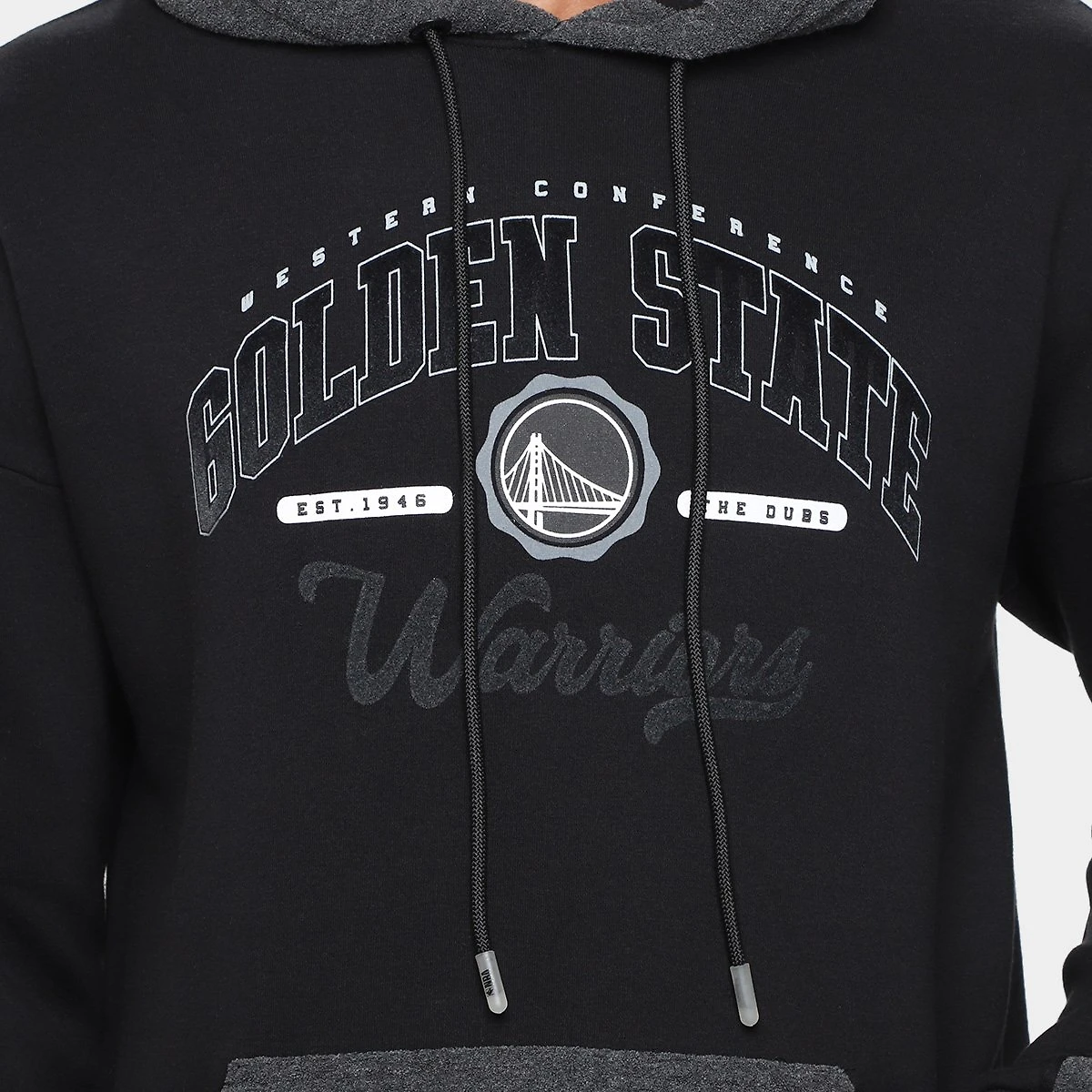 Miniatura Moletom NBA Golden State Warriors Senses Masculino Preto - G