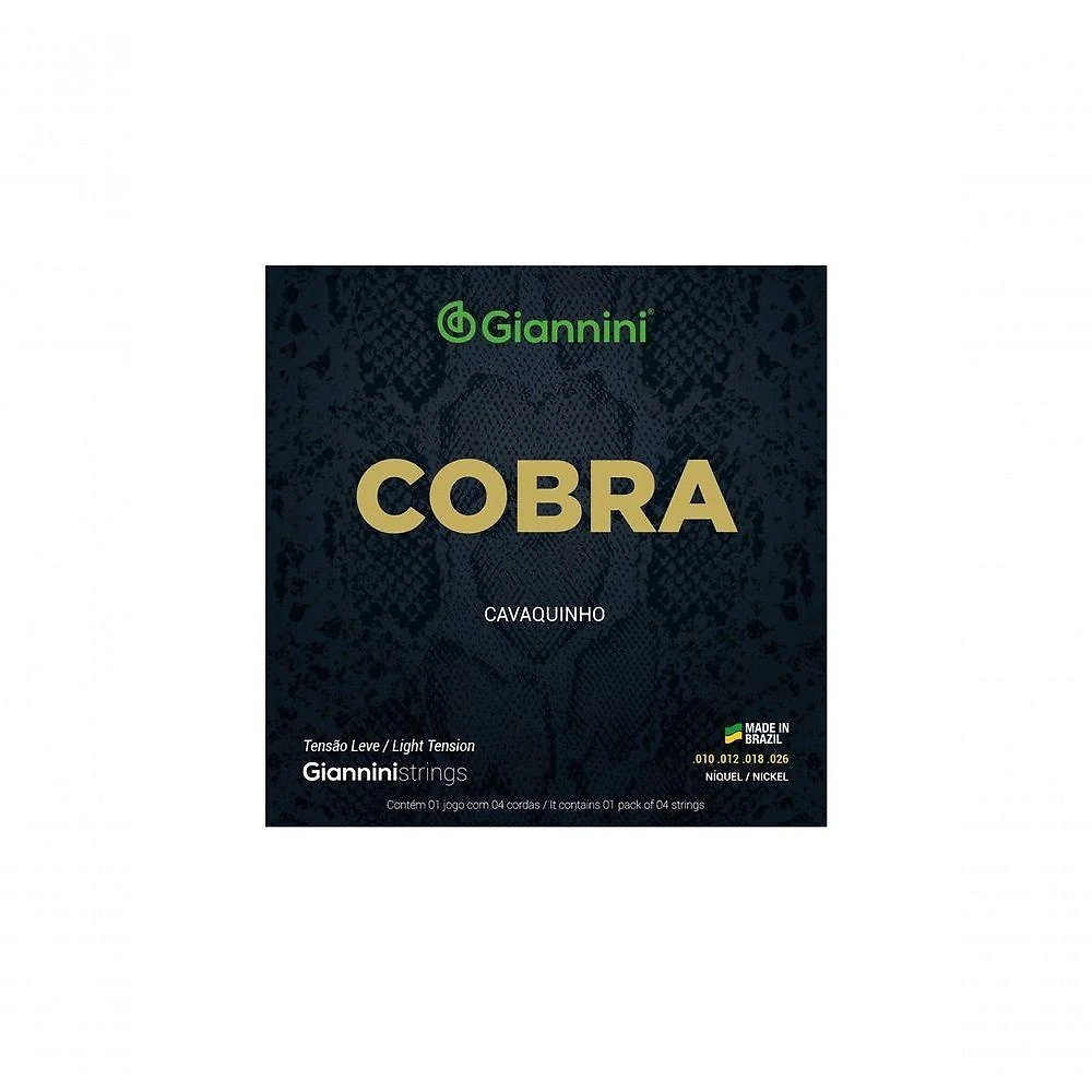 Encordoamento Para Cavaquinho Aço Tensão Leve Série Cobra Gescl