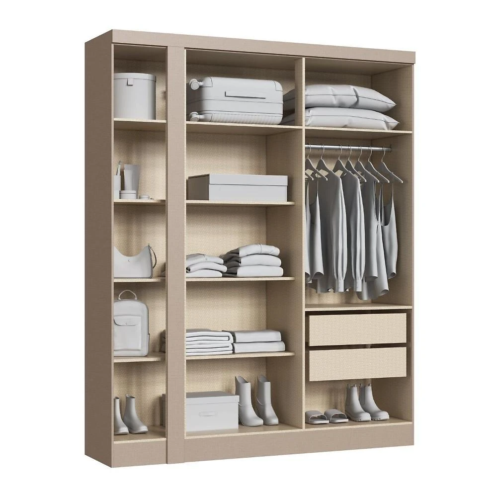 Miniatura Guarda-roupa Modulado Casal 10 Portas 3 Gavetas Duna