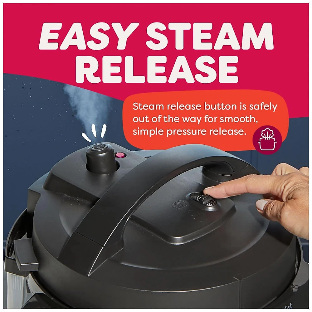 Instant Pot 4 litros RIO Mini 7 em 1 MultiCooker, Panela de Pressão, Fogão Lento, Refogue, Cozinhe a Vapor, Faz Arroz, Iogurte, Aquecedor, Preto