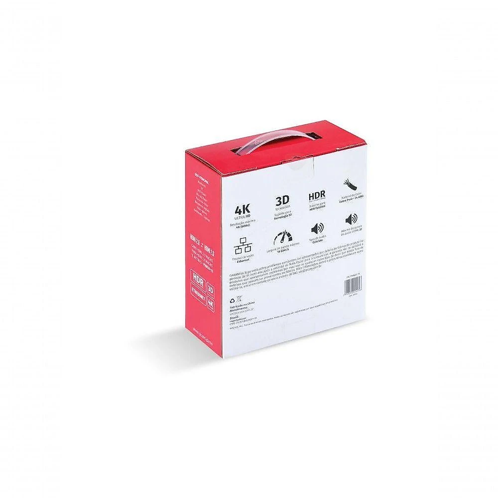 Cabo Hdmi 2.0 4k 30awg Puro Cobre 15 Metros - Phm20-15