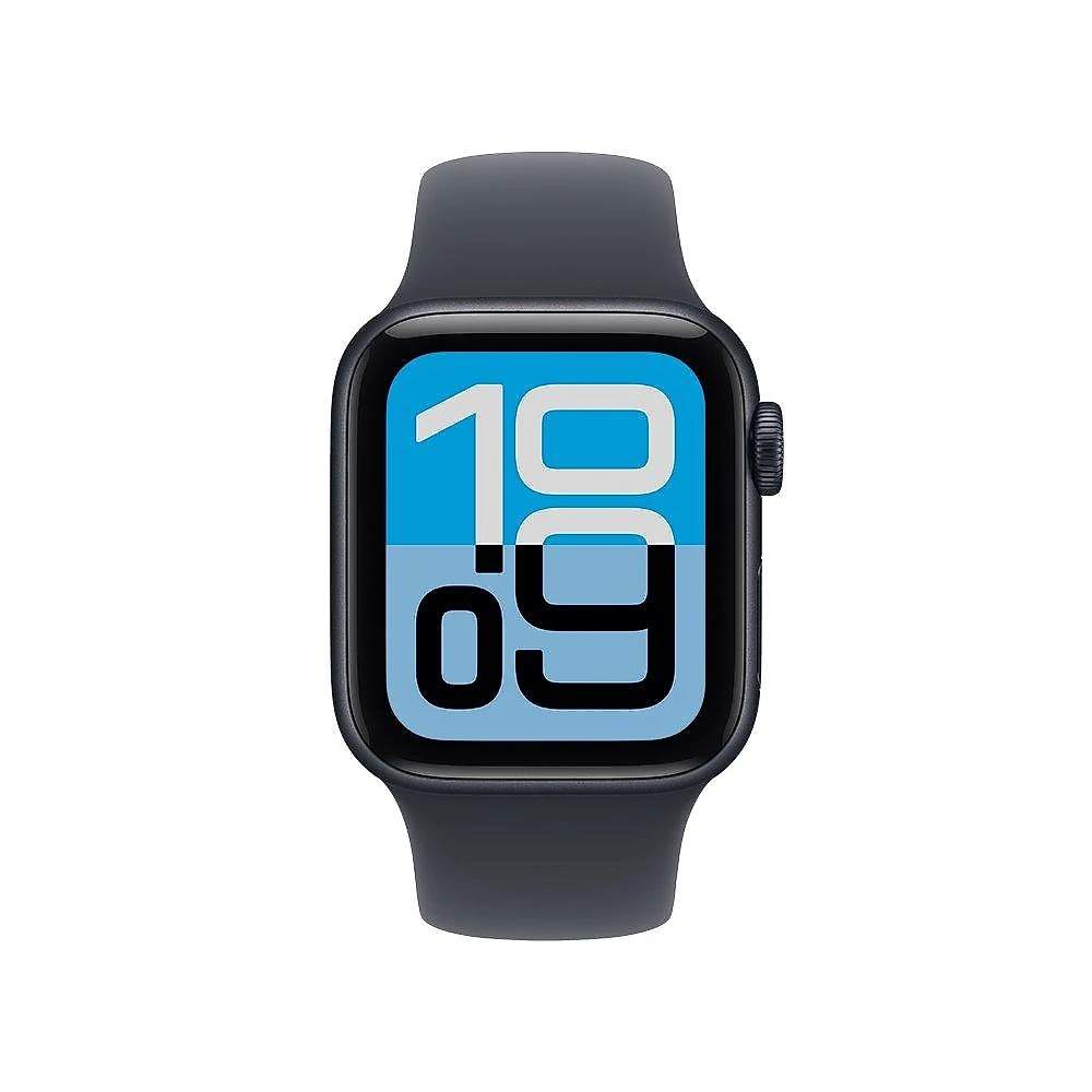 Apple Watch SE 3 GPS, Caixa Meia-noite de Alumínio de 44 mm, Pulseira Esportiva Meia-noite, Tamanho M/G - MEHQ4AM/A